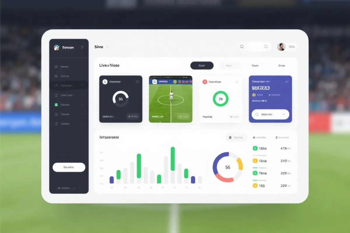 体育数据看板与赛程卡片